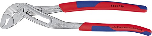 Knipex Waterpomptang | lengte 300 mm spanwijdte 60 mm | verchroomd | meercomponenten mantels | 1 stuk - 88 05 300 - 88 05 300
