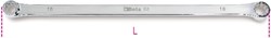Beta Dubbele platte ringsleutels, extra-lange uitvoering 88 22X24 - 000880022