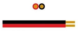 Enzo  Luidsprekersnoer 2 x 0,5 gmm rood/zwart - 1394519
