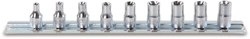 Beta 9-delig set dopsleutels, 1/4" aansluiting, verchroomd 900FTX/SB9 - 009000419