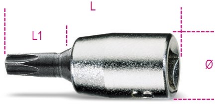 Beta Schroevendraaierdoppen voor Torx® schroeven 900TX 09 - 009000720