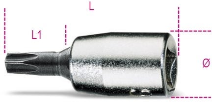 Beta Schroevendraaierdoppen voor Torx® schroeven 900TX 27 - 009000725