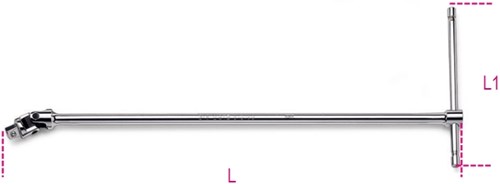 Beta 1/4” T-sleutel met cardangewricht 900/40 - 009000843