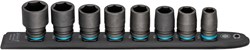 HAZET SmartRail · Flexibele kunststof opsteekstrip 900S-SR/8 · 1/2 inch (12,5 mm) vierkant hol · Buiten-zeskant-tractieprofiel · 8-delig · 13 · 17 · 18 · 19 · 21 · 22 · 24 · 27