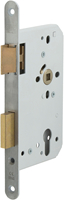 Nemef 649/46 Paniekdeurslot | DM60mm | PC72mm | krukgat 8mm gedeeld | voorplaat RVS 20x235mm afgerond | messing dag- en nachtschoot | DR 1 - 9064946653