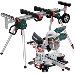 Metabo Afkortzaag KGS 305 M met trekfunctie + KSU 251 onderstel