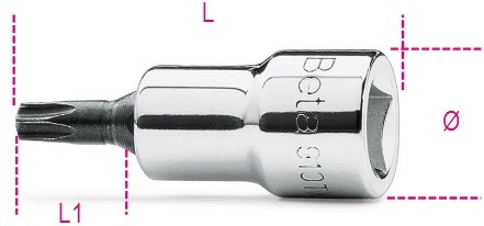 Beta Schroevendraaierdoppen voor Torx® schroeven 910TX 30 - 009100523