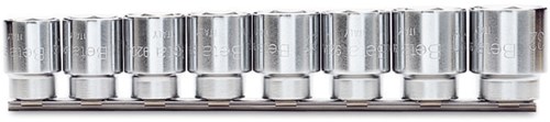 Beta 8-delige set dopsleutels zeskant (art. 920A) met support 920A/SB8 - 009200042