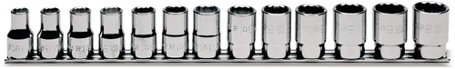 Beta 13-delige set dopsleutels twaalfkant (art. 920B) met support 920B/SB13 - 009200140