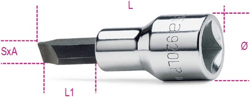 Beta Schroevendraaier-doppen voor sleufschroeven 920LP 1X5,5 - 009200452