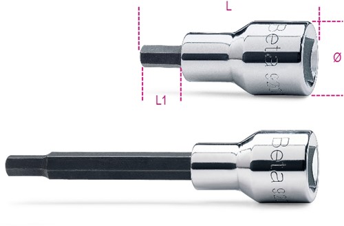 Beta Schroevendraaierdoppen voor binnenzeskant schroeven 920PE 10L - 009200429