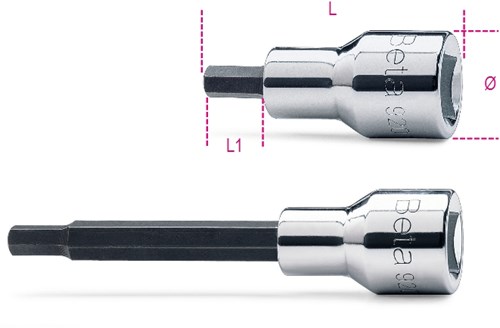 Beta Schroevendraaierdoppen voor binnenzeskant schroeven 920PE 12L - 009200433