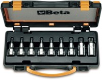 Beta 9-delige set schroevendraaier-doppen voor Torx® schroeven (art. 920TX) in kistje 920TX/C9 - 009200546