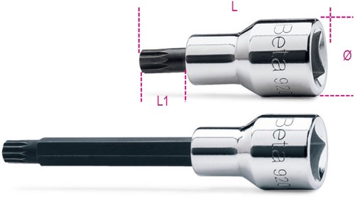Beta Schroevendraaier-doppen met XZN® profiel 920XZN 9L - 009200583