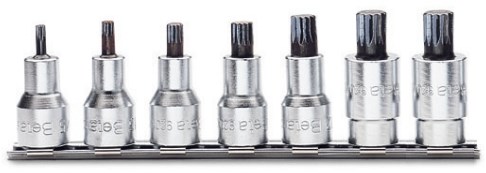 Beta 7-delige set schroevendraaier-doppen met XZN® profiel (art. 920XZN) met support 920XZN/SB7 - 009200579-2