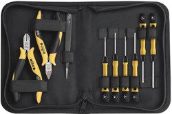 Wiha Gereedschapset ESD tangen, schroevendraaiers, pincet 10-delig incl. gereedschapetui (43994) - 43994 - 43994