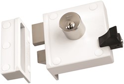 Nemef 4154/02-50 Dr 2 Blist. Veiligheidsoplegslot, Dm50Mm, Slotkast Wit Gela - 9415402502 - 9415402502