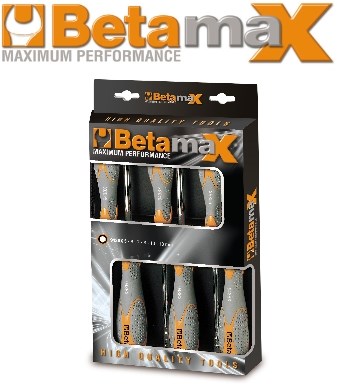 Beta 6-delige set dopschroevendraaiers met twee-componenten handgreep, lange uitvoering (art. 943BX) 943BX/D6 - 009430026-2