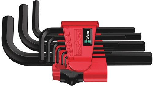 Wera 950/9 BM N Stifsleutelset, metrisch, BlackLaser, 9 -delig - 1 stuk(s) - 05021737001