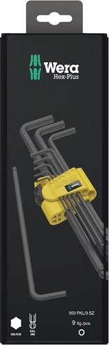Wera 950 PKL/9 SZ N SB Stifsleutelset, inch, BlackLaser, 9 -delig - 1 stuk(s) - 05133180001