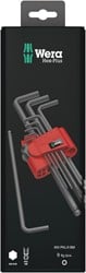 Wera 950 PKL/9 BM N SB Stifsleutelset, metrisch, BlackLaser, 9-delig - 1 stuk(s) - 05073596001