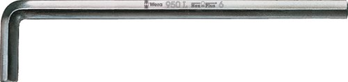 Wera 950 L Stiftsleutel, Metrisch, Verchroomd, Hex-Plus, 8.0 mm - 1 stuk(s) - 05021635001