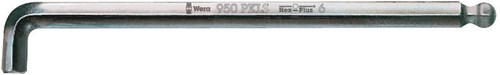 Wera 950 PKLS Stiftsleutel, Metrisch, Verchroomd, Hex-Plus, 8.0 mm - 1 stuk(s) - 05022047001