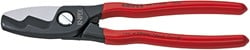 Knipex Kabelschaar met dubbele snijkanten met kunststof bekleed 200 mm - 9511200