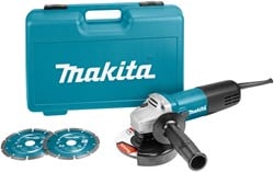 Makita 9558HNRGK2 Haakse slijper | 125mm 840w | + 2 diamantschijven - 9558HNRGK2