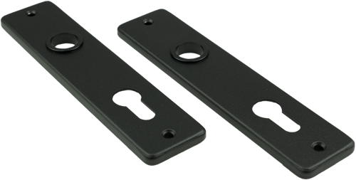 AMI Kortschild 180/41 RH Profielcilinder 72 Zwart 9005 Str - 739116