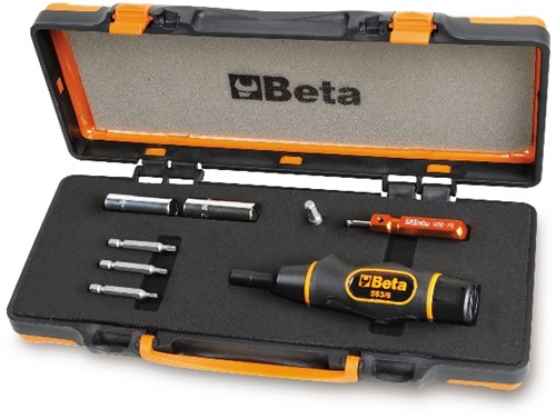 Beta Momentschroevendraaier met toebehoren voor het gecontroleerd vastdraaien van wiel ventielen met een TMPS sensor 971/C8 - 009710108