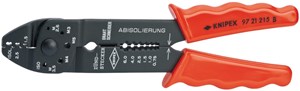 KNIPEX PreciForce Crimpzange mit Mehrkomponenten-Hüllen 220 mm, 97 52 35