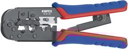 Knipex Krimptang voor Western-stekkers gebruineerd met meer-componentengrepen 190 mm - 975110