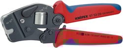 Knipex Zelfinstellende krimptang voor adereindhulzen gebruineerd 190 mm - 975309