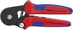 Knipex Zelfinstellende krimptang voor adereindhulzen gebruineerd 180 mm - 975314