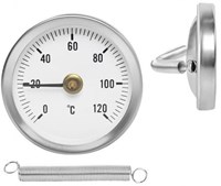 Kirchhoff Contactthermometer bimetaal, 0-120°C, 1-2" - 984544263