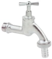 Kirchhoff Messing uitlaatventiel met T-greep, chroommat, 3/4"ET x 1"ET x 3/4" mondstuk - 986181155