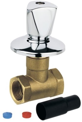 Kirchhoff Inbouwkraan, chroom 22 mm, met rozet - 986512113