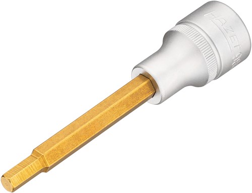 HAZET Dopsleutelbit 986L-6 · 1/2 inch (12,5 mm) vierkant hol · Binnen-zeskant-profiel · SW 6 mm