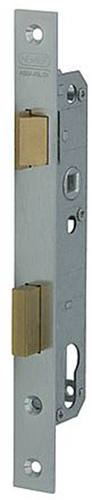 Nemef 8791 Deurslot | DM30mm | PC 92mm | krukgat 8mm | voorplaat staal verzinkt 24x245mm rechthoekig | messing dag- en nachtschoot | DR 1+3 - 9879114301