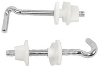 Kirchhoff RVS toiletzitting bevestiging, chroom, 50 mm, paar - 988291113