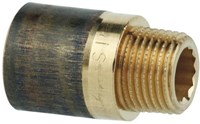Kirchhoff Kraanverlengstuk van rood messing, blank, 1/2" x 40 mm, (3525) - 988942755