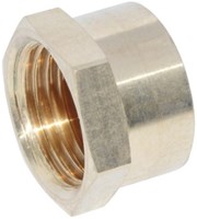 Kirchhoff Rood messing eindkap, blank, 3/4"IT, (3301) - 988959313