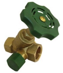 Kirchhoff Y-type afsluiter, 1", met aftapkraan - 989194055
