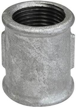 Kirchhoff Smeedbaar ijzer dubbele sokkel, verzinkt, 1 1/4"IT, (270) - 989744055