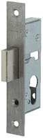 Nemef 9640 Kastslot | DM25mm | voorplaat RVS 24x150mm rechthoekig | zamac vernikkelde nachtschoot | DR 1+2+3+4 - 9964107000