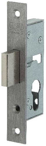 Nemef 9640 Kastslot | DM25mm | voorplaat RVS 24x150mm rechthoekig | zamac vernikkelde nachtschoot | DR 1+2+3+4 - 9964107000