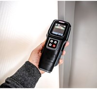 Brüder Mannesmann Multifunctionele detector voor houten balken elektriciteitskabels en metaal omgevingstemperatuur en vochtigheid - 99945-3