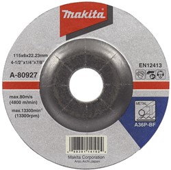 Makita Accessoires Afbraamschijf 125x6,0mm metaal - A-80933 - A-80933