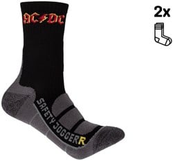Safety Jogger ACDC Sokken | Zwart/Rood | 1 paar | Maat 41-43 - SW5200410